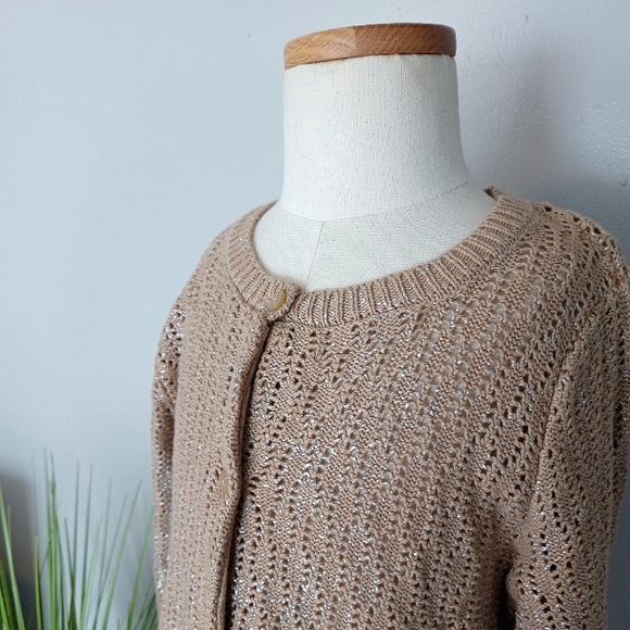 Gymboree Metallic Sweater Cardigan - Picture 2 of 9